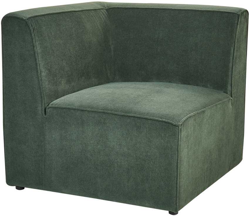 Beliani 2 vietų modulinė sofa LEMVIG, žalia, velvetas