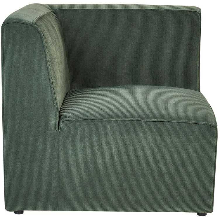 Beliani 2 vietų modulinė sofa LEMVIG, žalia, velvetas