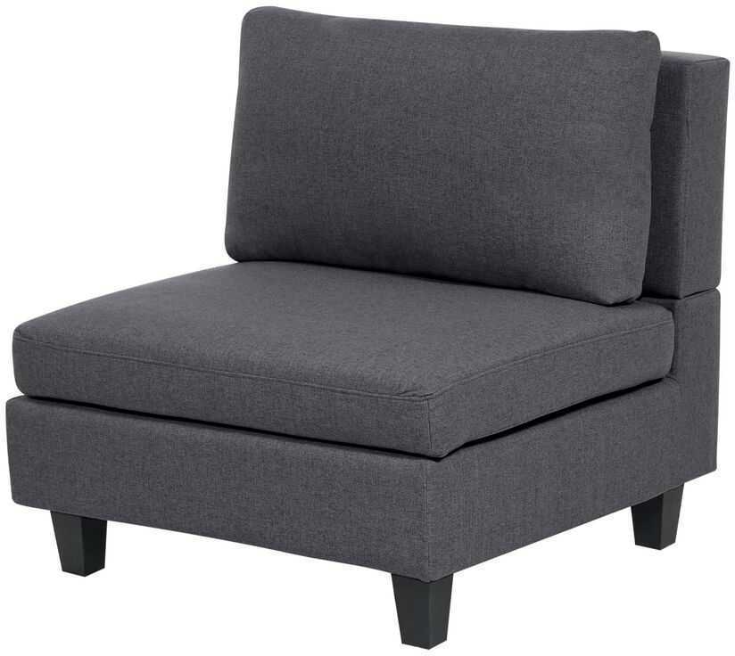 Beliani Modulinė 3 vietų sofa UNSTAD tamsiai pilka