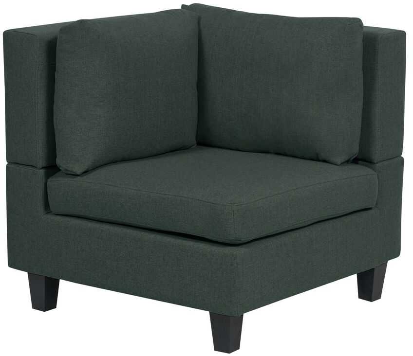 Beliani Modulinė 3 vietų sofa UNSTAD tamsiai žalia