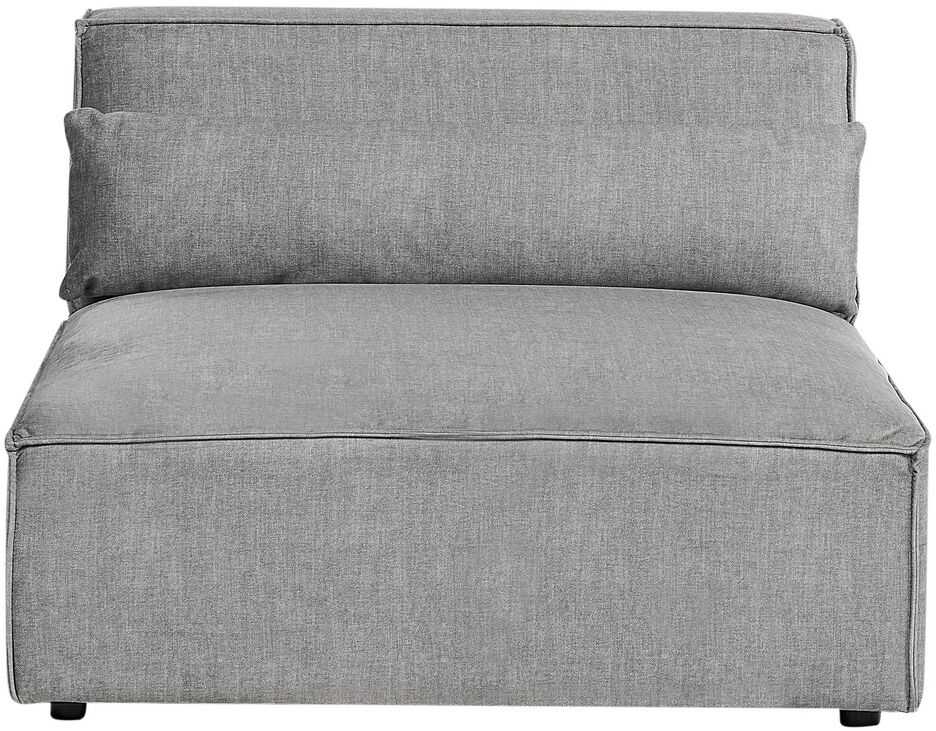 Beliani Trivietė modulinė sofa HELLNAR, pilka