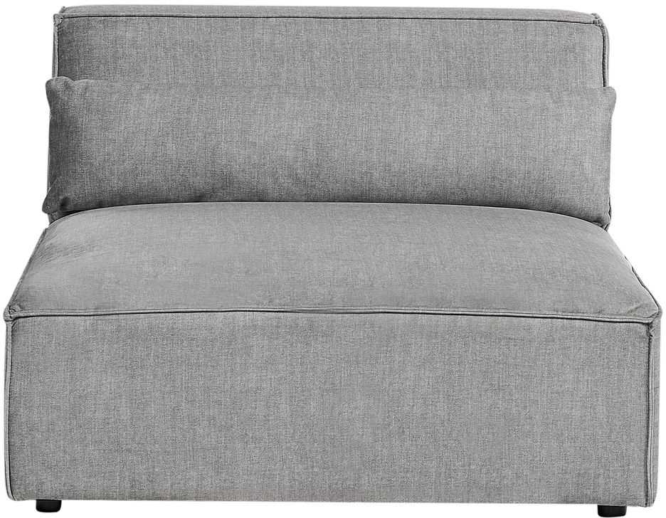 Beliani Trivietė modulinė sofa HELLNAR, pilka