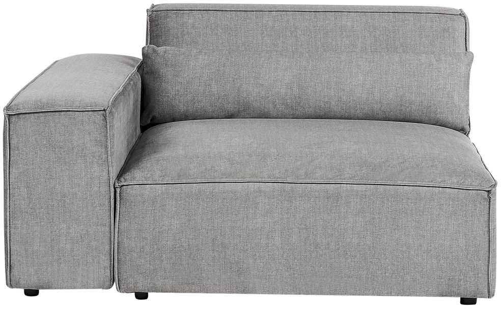 Beliani Trivietė modulinė sofa HELLNAR, pilka