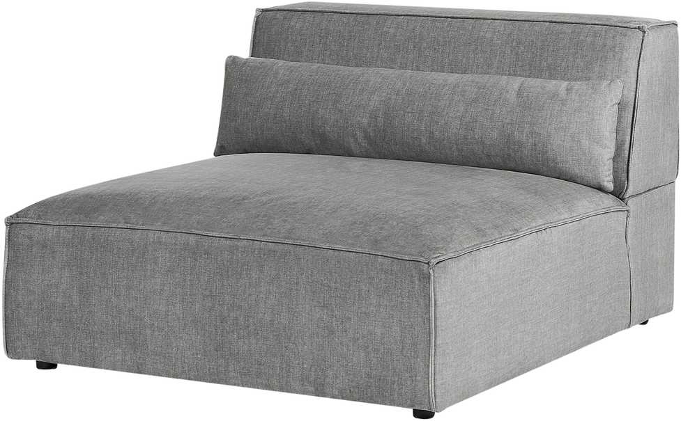 Beliani Trivietė modulinė sofa HELLNAR, pilka