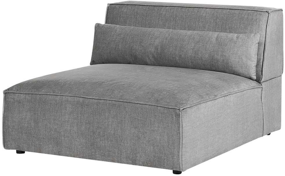 Beliani Trivietė modulinė sofa HELLNAR, pilka