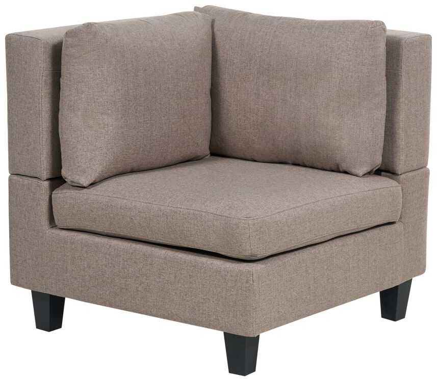 Beliani Modulinė 3 vietų sofa UNSTAD ruda