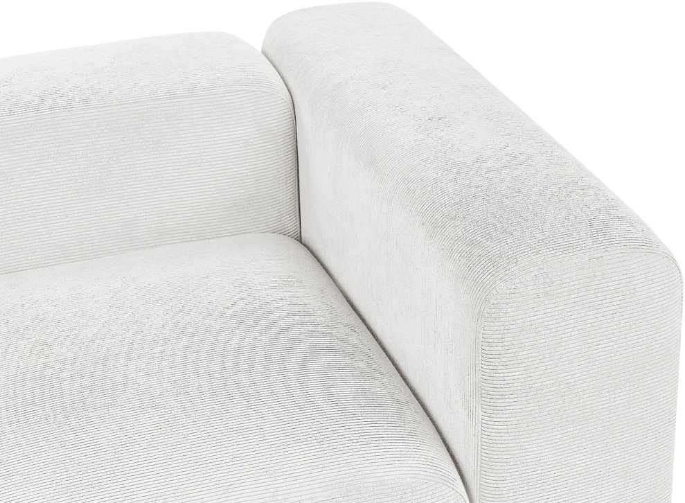 Beliani Modulinė 3 vietų sofa FALSTERBO balta, velvetas