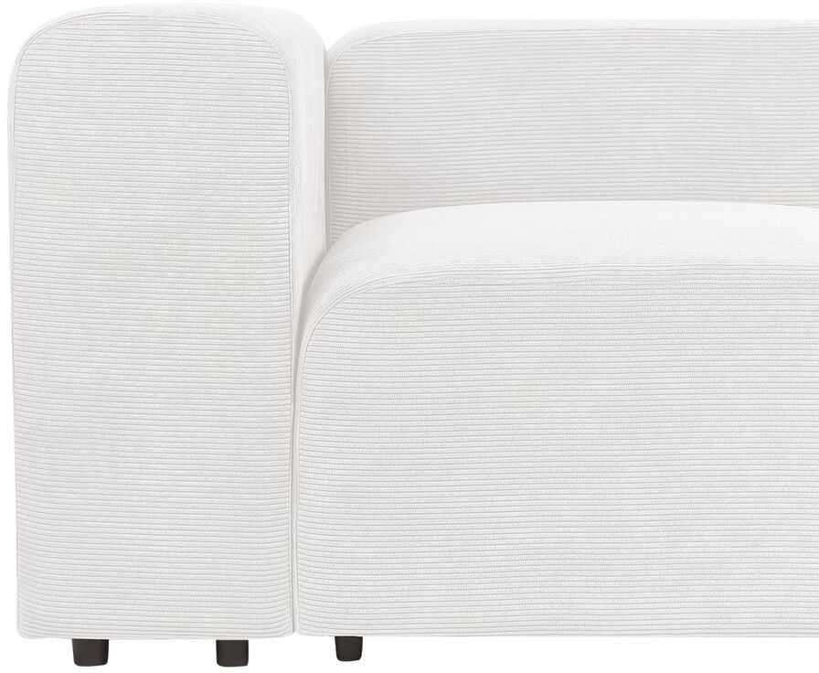 Beliani Modulinė 3 vietų sofa FALSTERBO balta, velvetas