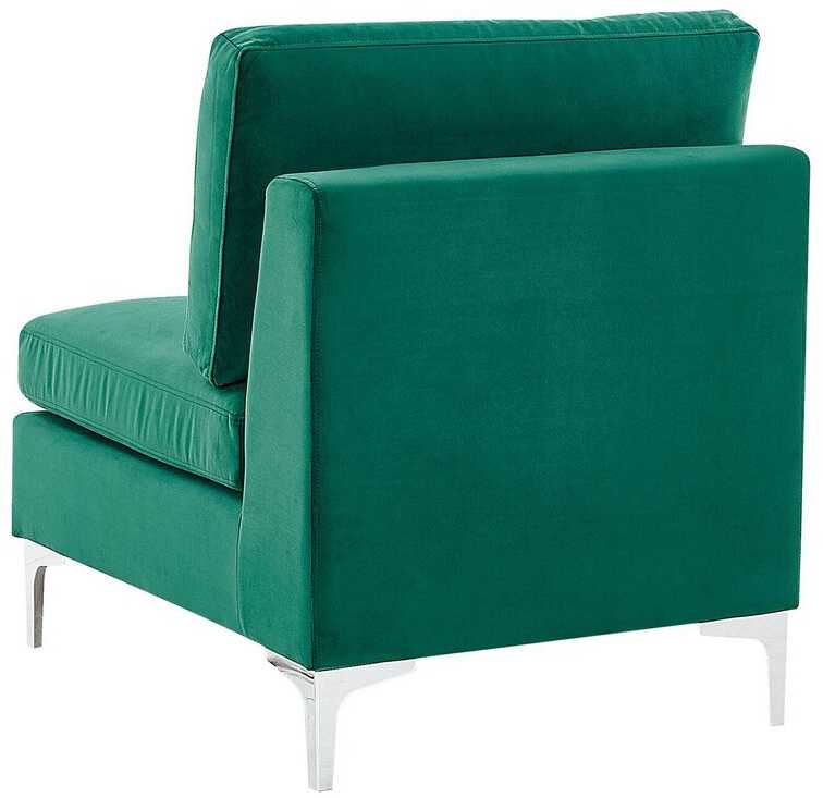 Beliani Trivietė modulinė sofa EVJA, žalias veliūras