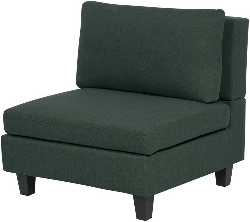 Beliani Penkių vietų modulinė sofa U formos UNSTAD tamsiai žalia