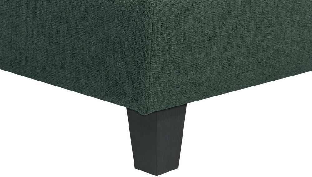 Beliani Penkių vietų modulinė sofa U formos UNSTAD tamsiai žalia