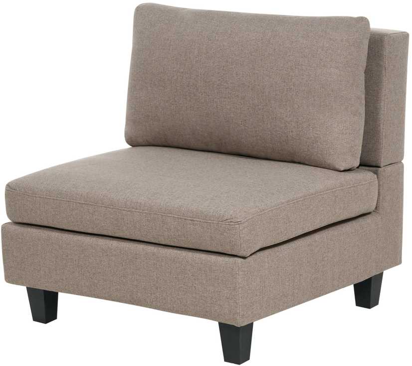 Beliani Modulinė U formos sofa 5 asmenims UNSTAD ruda