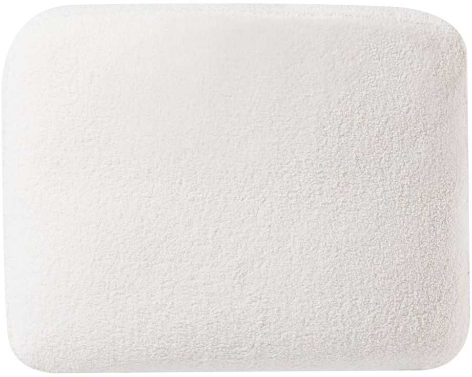 Beliani 4 vietų kampinė sofa OSLO Boucle balta kairinė