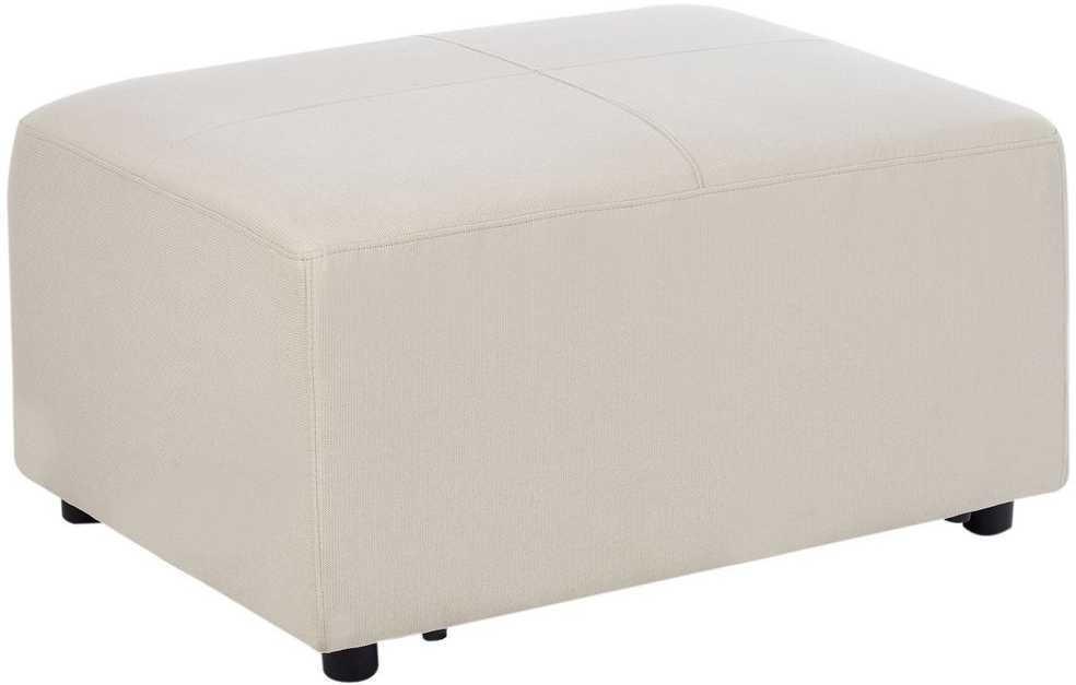 Beliani Kampinė sofa KOHLO 4 asmenims, šviesiai smėlio spalvos, su otomana, kairinė