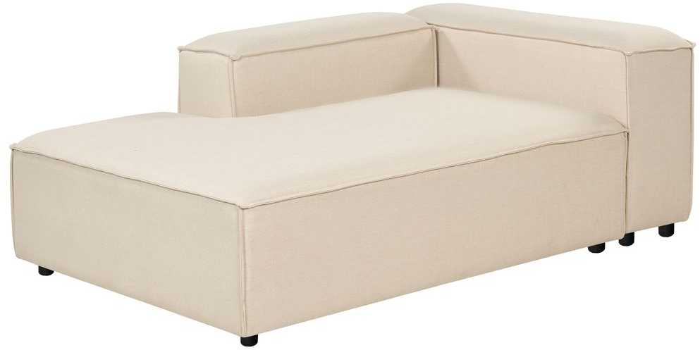 Beliani Modulinė kampinė sofa 4 asmenims ARDAL, smėlio spalvos, dešininė