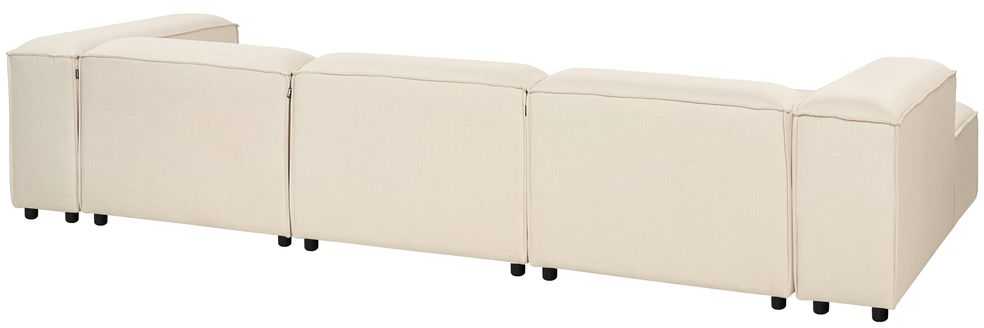 Beliani Modulinė kampinė sofa 4 asmenims ARDAL, smėlio spalvos, dešininė