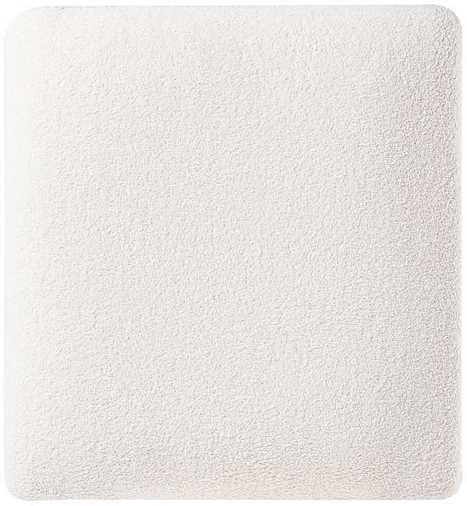 Beliani 4 vietų kampinė sofa OSLO, balta, dešininė, boucle audinys