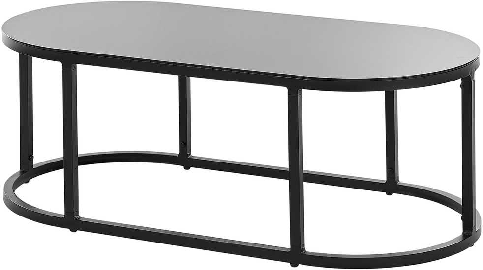 Sofa Beliani Sodo baldų komplektas su stalu 3 asmenims MONTEFALCO Metal Baltas