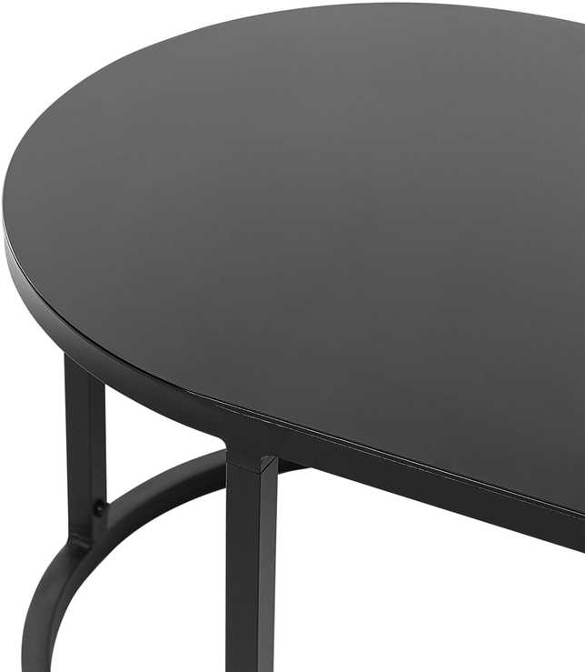 Sofa Beliani Sodo baldų komplektas su stalu 3 asmenims MONTEFALCO Metal Baltas