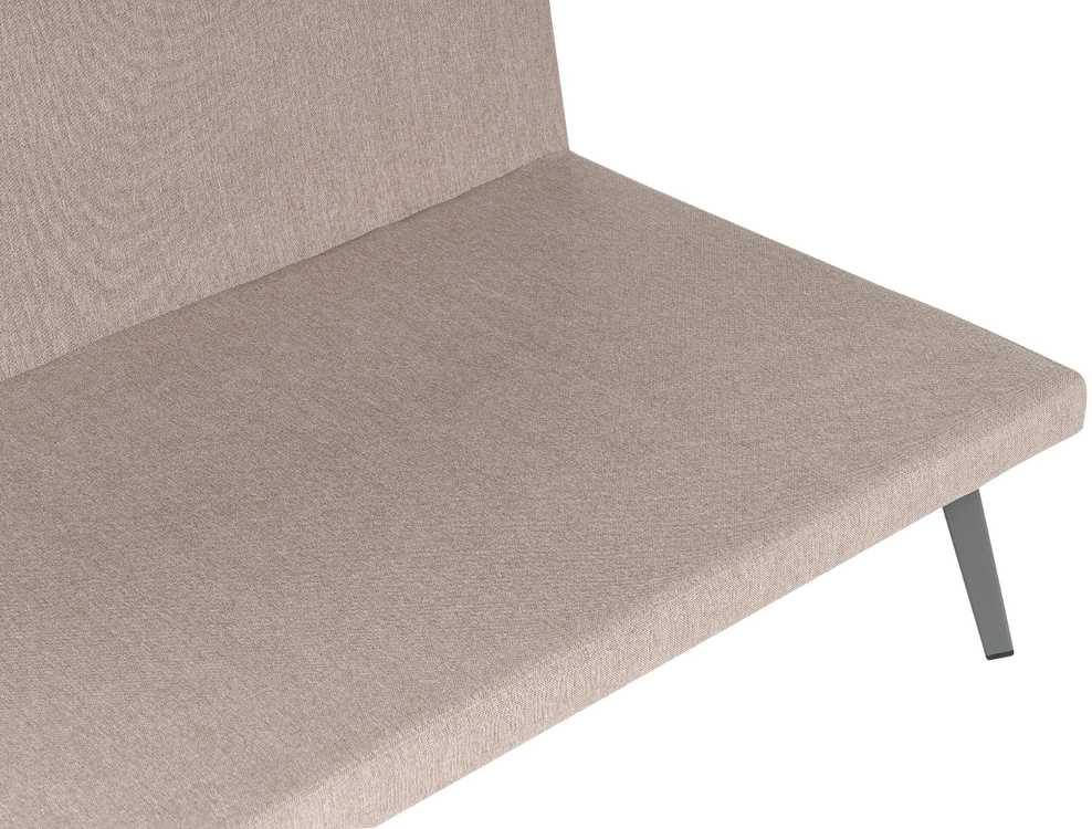 Lauko baldų komplektas Beliani Sodo sofa LORETELLO 3 asmenims kairinė, smėlio spalvos