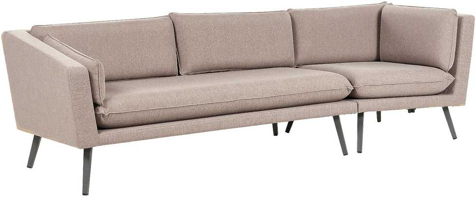 Beliani 3 vietų sodo sofa LORETELLO dešininė, smėlio spalvos