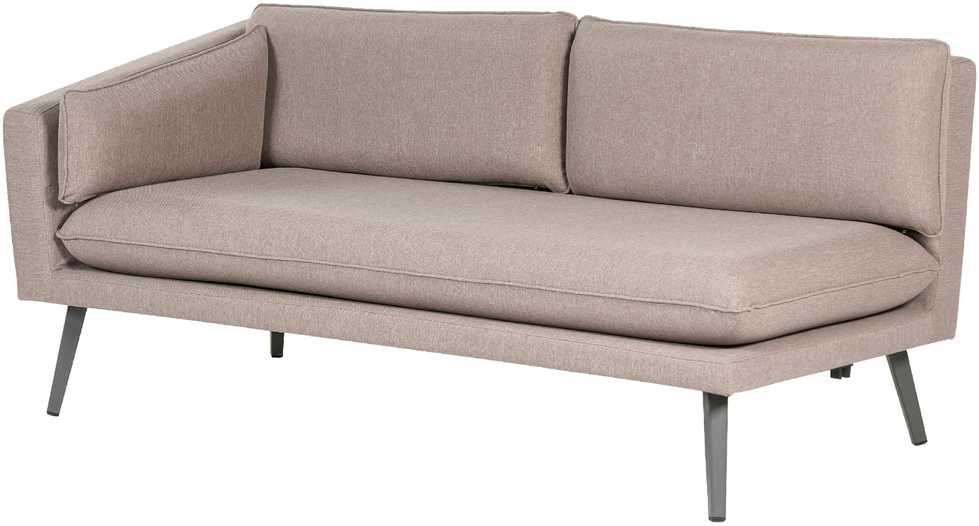 Beliani 3 vietų sodo sofa LORETELLO dešininė, smėlio spalvos