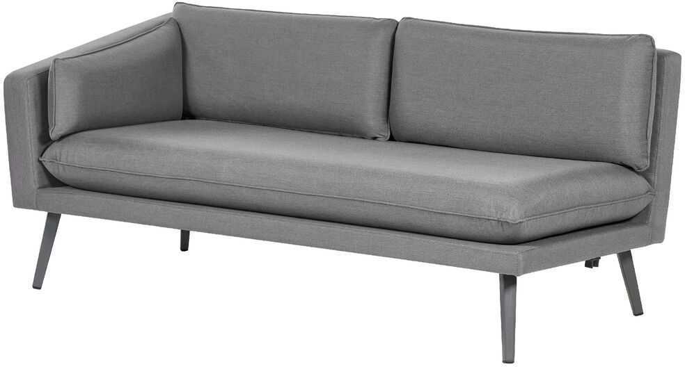 Beliani Sodo sofa 3 asmenims LORETELLO dešininė pilka