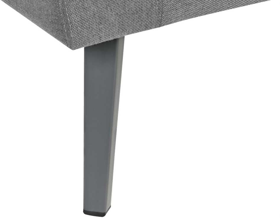 Beliani Sodo sofa 3 asmenims LORETELLO dešininė pilka