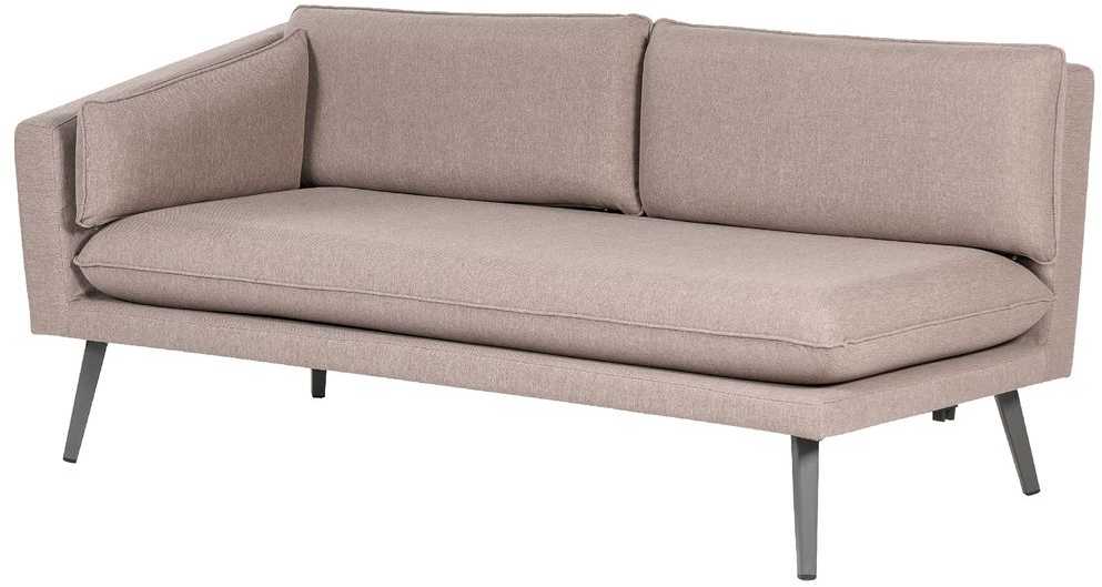 Beliani 3 vietų sodo sofa LORETELLO dešininė, smėlio spalvos