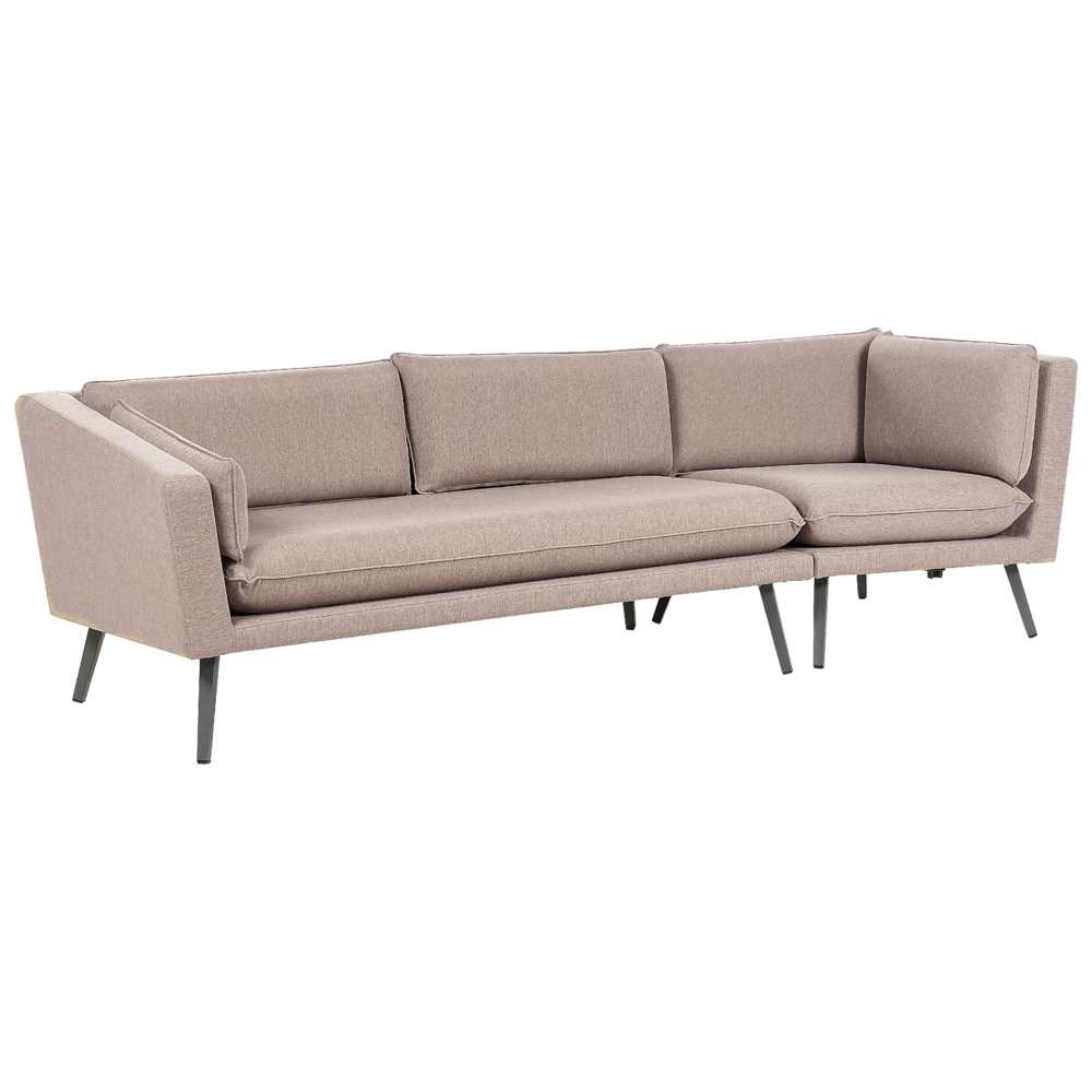 Beliani 3 vietų sodo sofa LORETELLO dešininė, smėlio spalvos