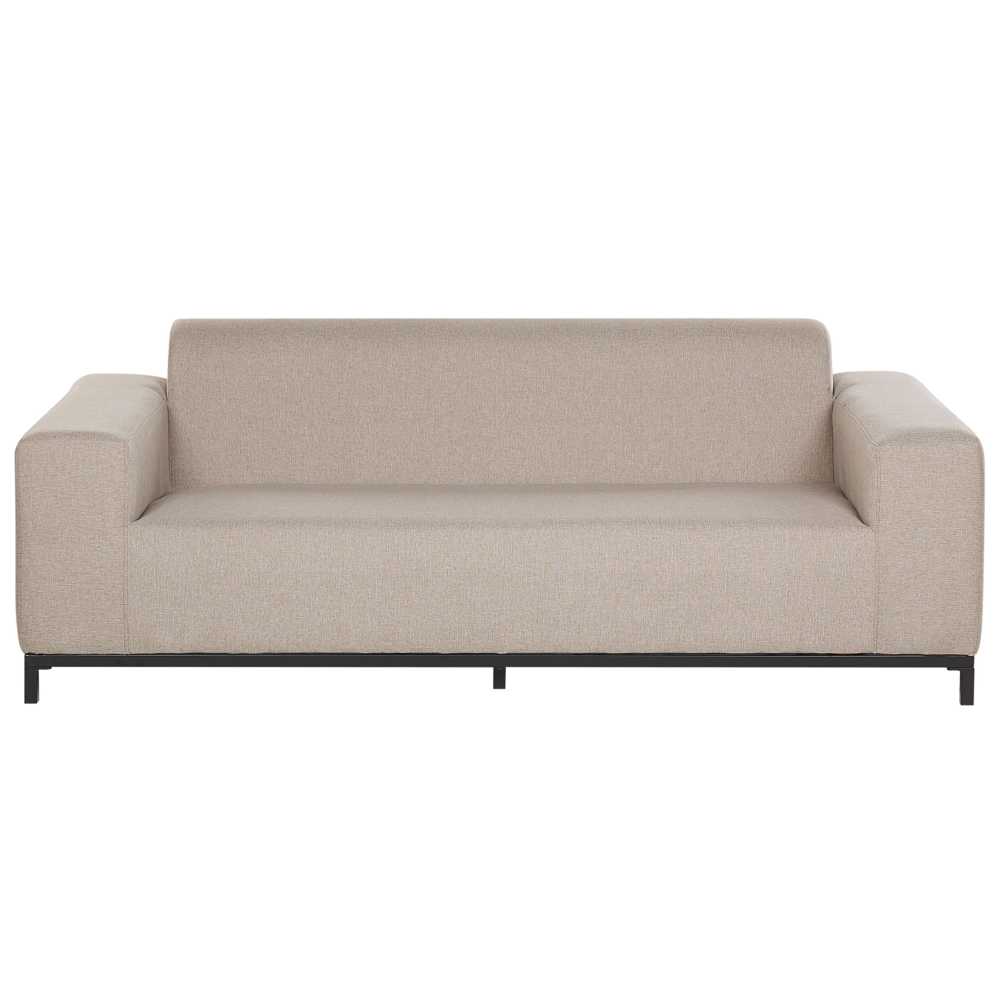 Beliani 2 vietų sodo sofa ROVIGO smėlio spalvos