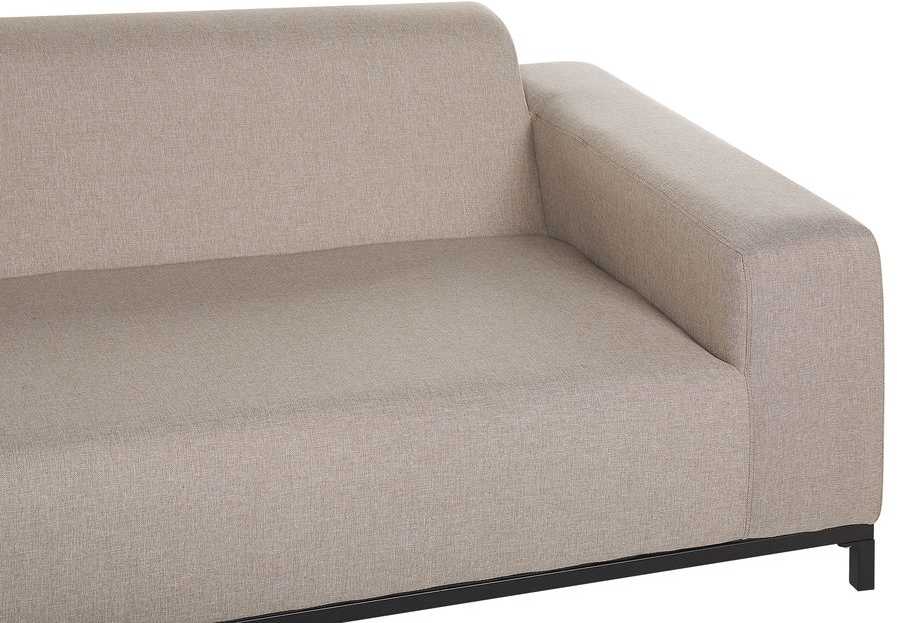Beliani 2 vietų sodo sofa ROVIGO smėlio spalvos