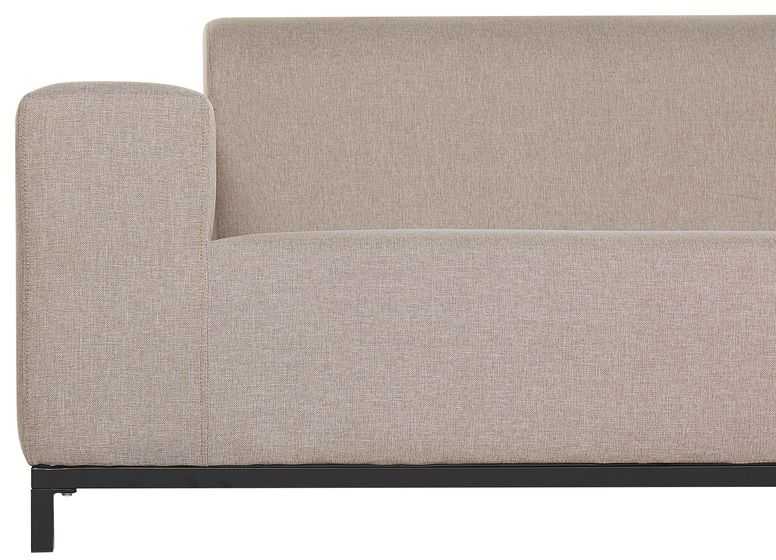 Beliani 2 vietų sodo sofa ROVIGO smėlio spalvos