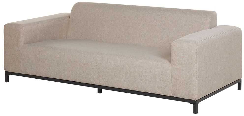 Beliani 2 vietų sodo sofa ROVIGO smėlio spalvos