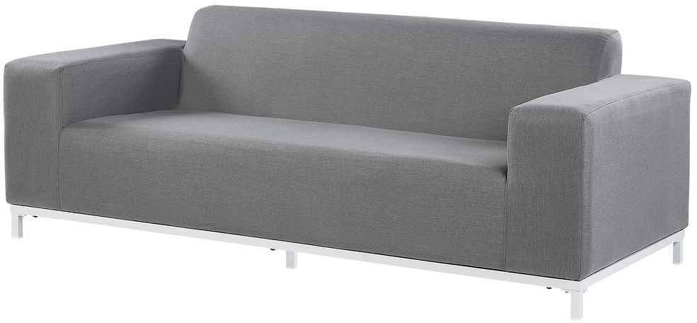 Beliani Dvivietė sodo sofa ROVIGO Pilka
