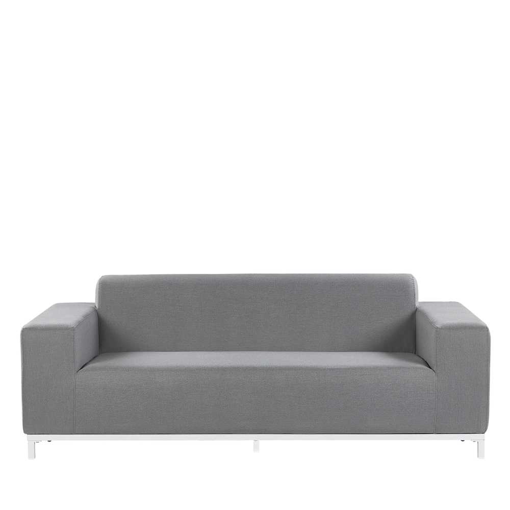 Beliani Dvivietė sodo sofa ROVIGO Pilka