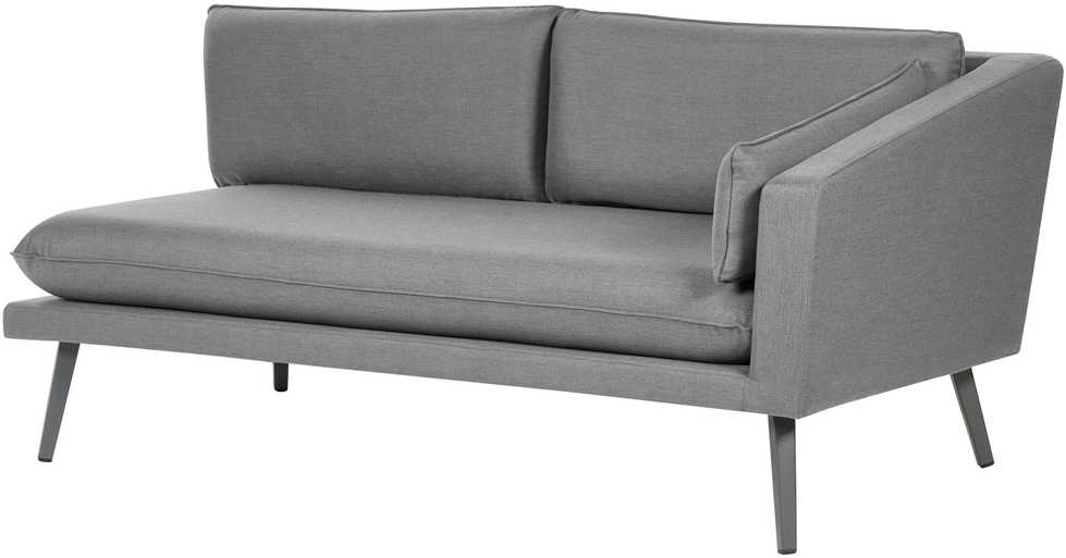 Beliani 5 vietų sodo kampinė sofa LORETELLO pilka