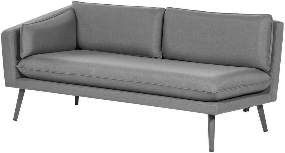 Beliani 5 vietų sodo kampinė sofa LORETELLO pilka