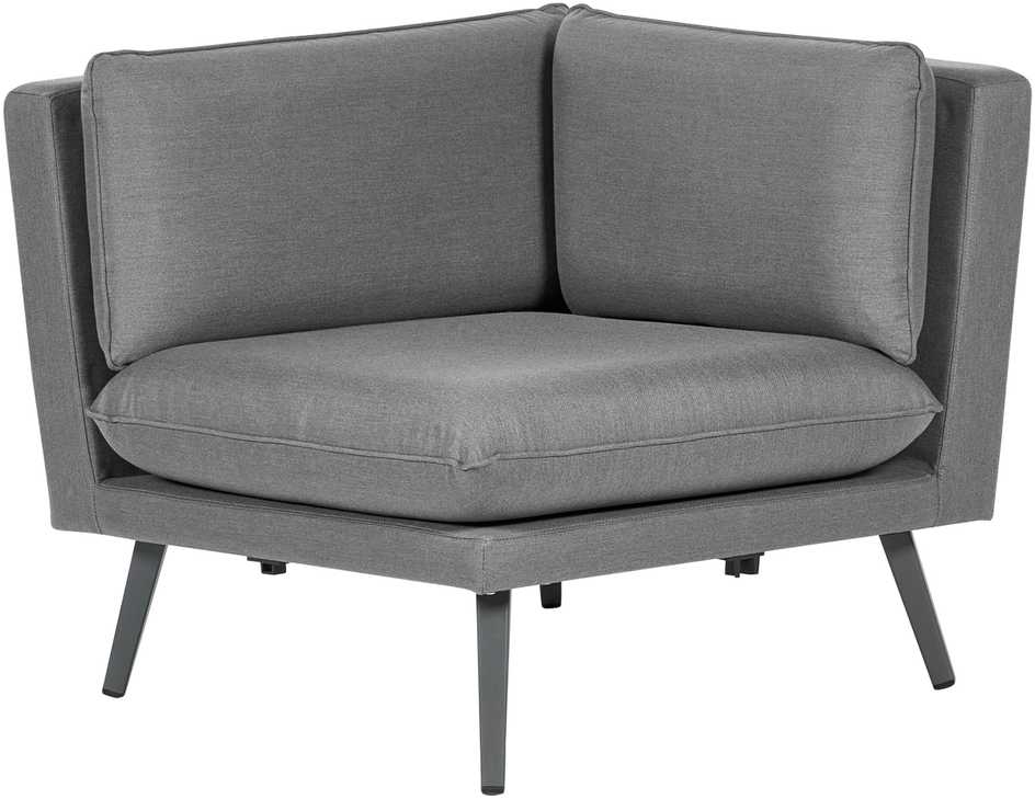 Beliani 5 vietų sodo kampinė sofa LORETELLO pilka