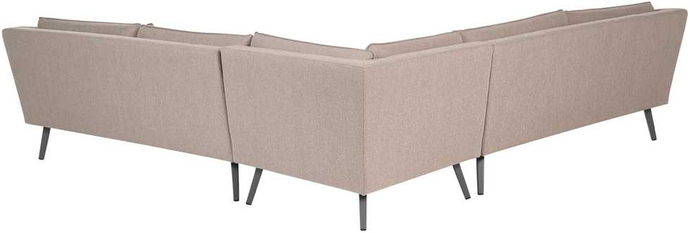 Beliani 5 vietų sodo kampinė sofa LORETELLO smėlio spalvos