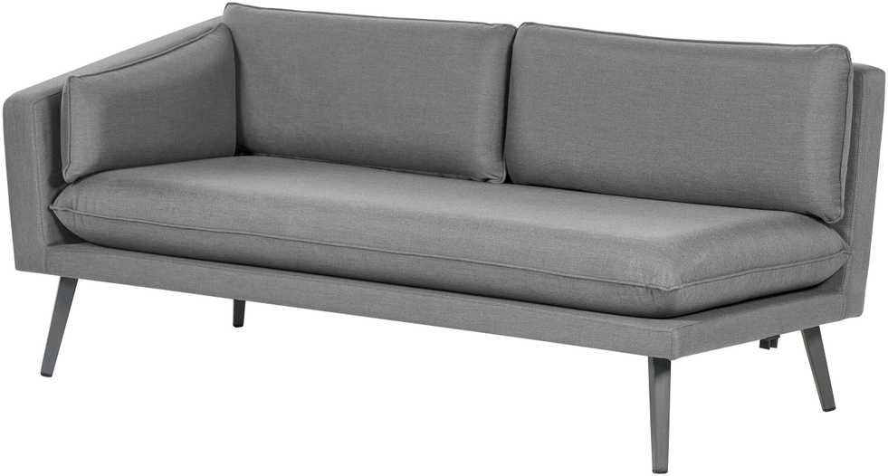 Beliani 5 vietų sodo kampinė sofa LORETELLO pilka