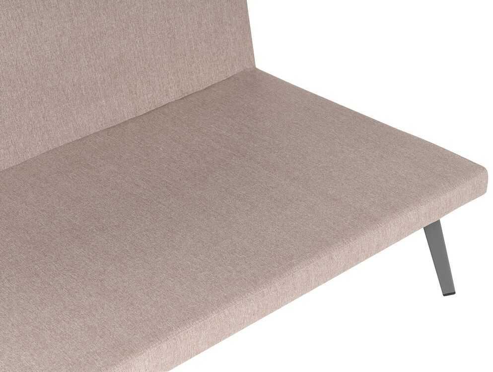 Beliani 5 vietų sodo kampinė sofa LORETELLO smėlio spalvos