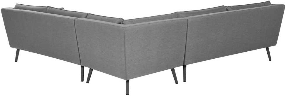 Beliani 5 vietų sodo kampinė sofa LORETELLO pilka