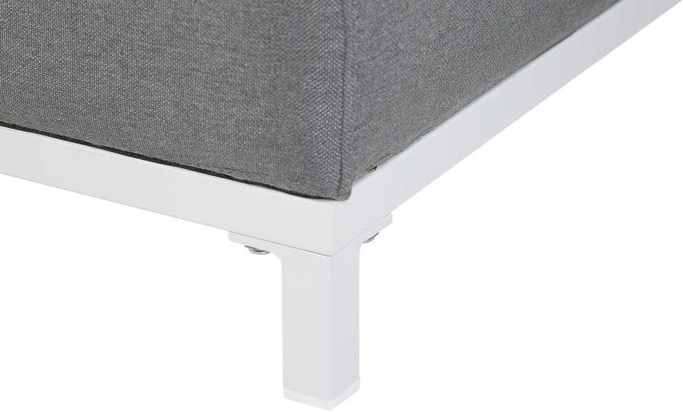 Beliani Dvivietė sodo sofa ROVIGO Pilka