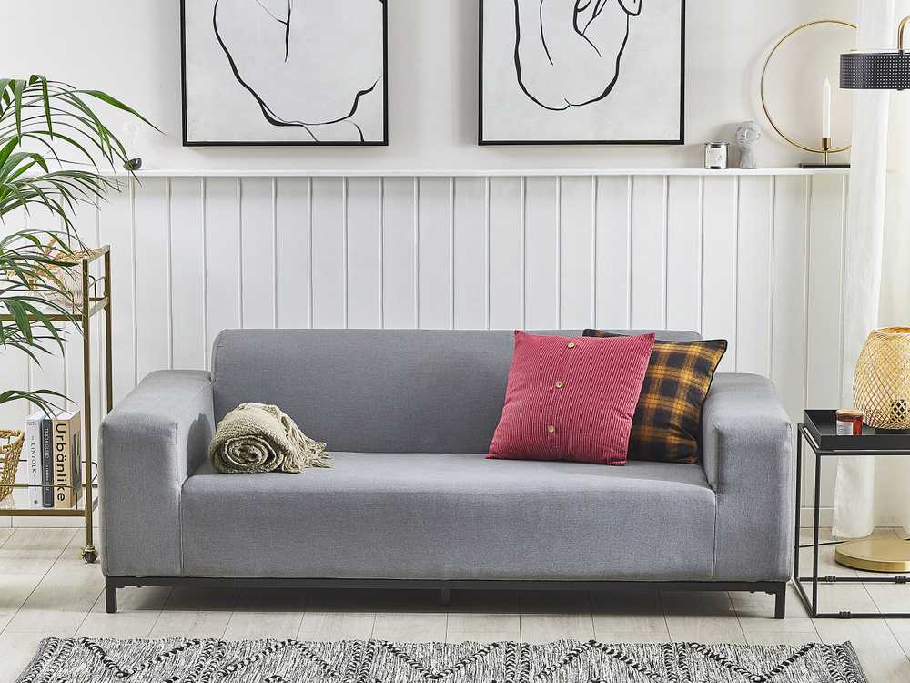 Beliani 2 vietų sodo sofa ROVIGO pilka