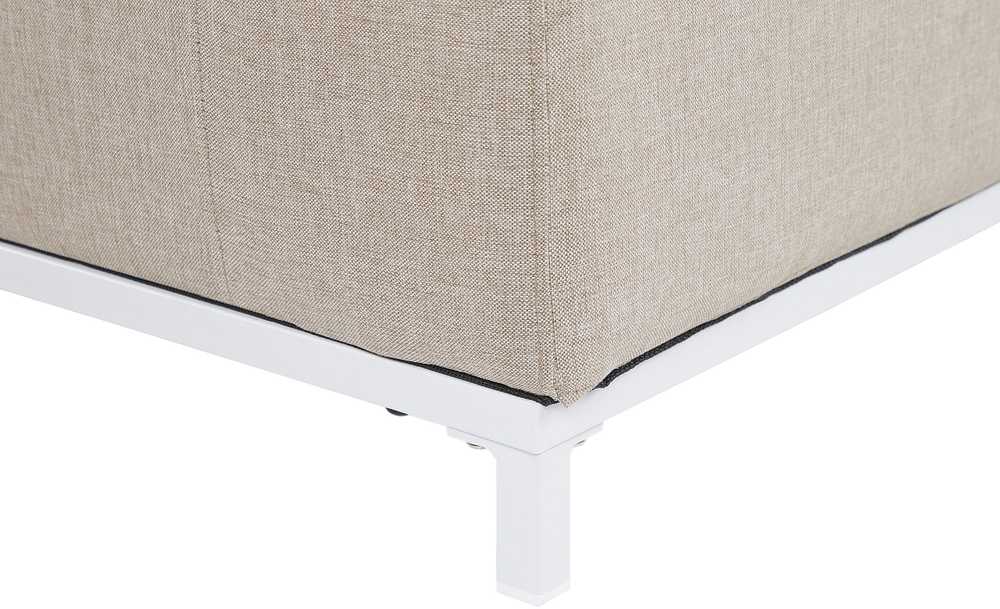 Lauko baldų komplektas Beliani 2 vietų sodo sofa ROVIGO smėlio spalvos