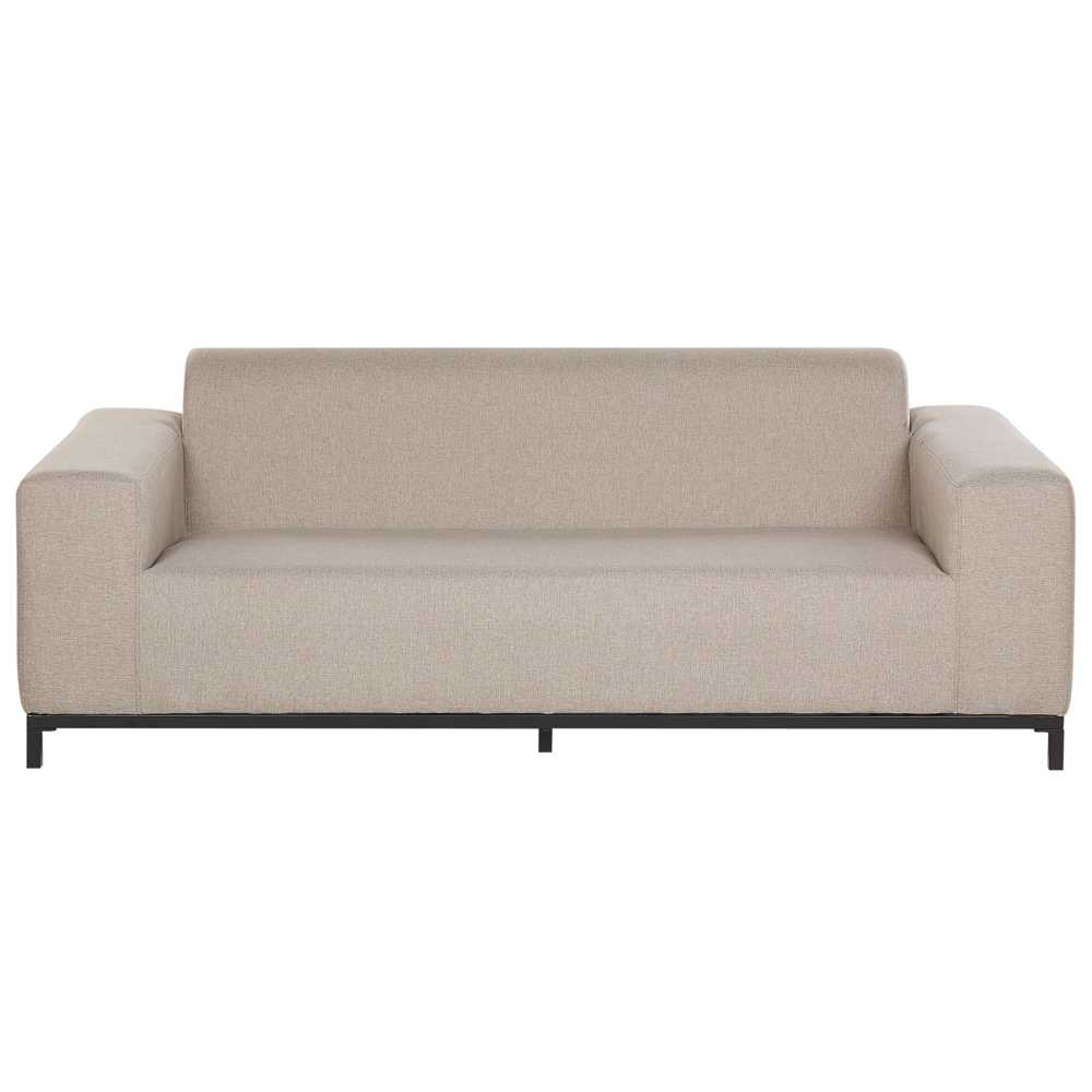 Beliani 2 vietų sodo sofa ROVIGO smėlio spalvos