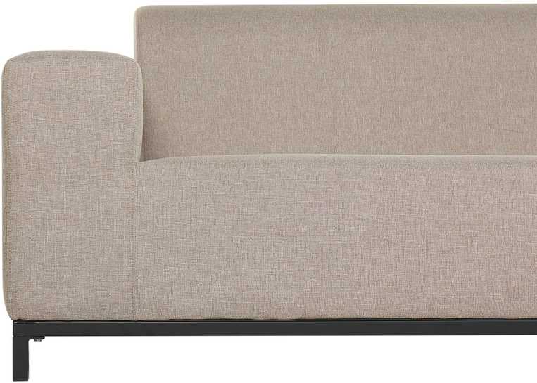 Beliani 2 vietų sodo sofa ROVIGO smėlio spalvos