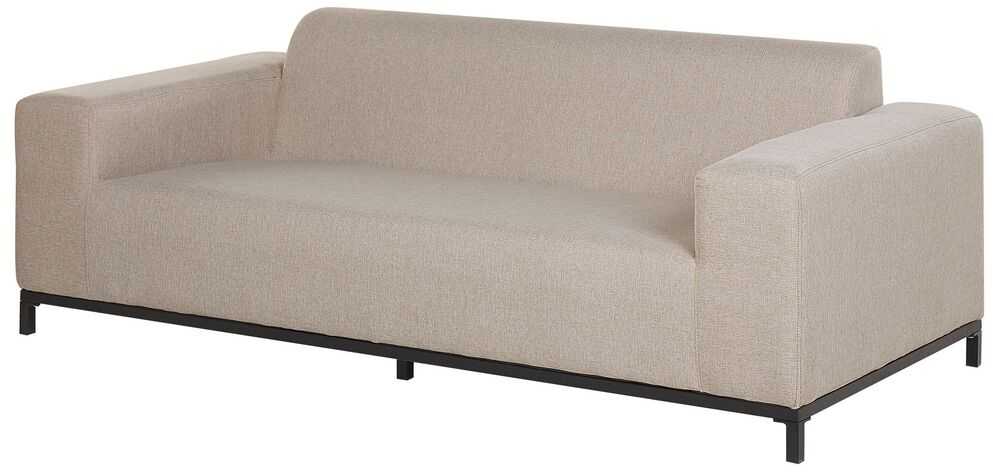 Beliani 2 vietų sodo sofa ROVIGO smėlio spalvos