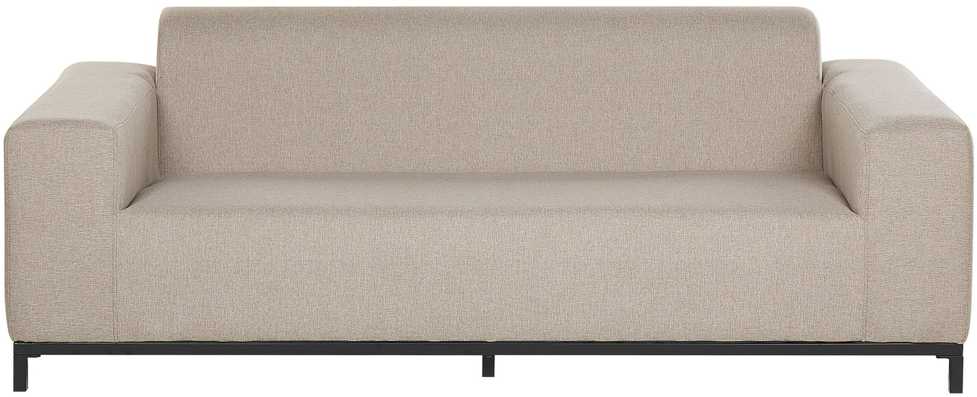 Beliani 2 vietų sodo sofa ROVIGO smėlio spalvos